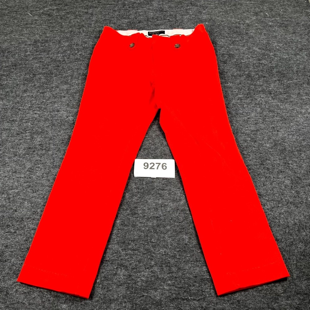 Banana Republic Dress Pants Women 2 Red Rayon Stretch Martin Fit Formal Business